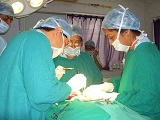 In Operation Theatre- open surgery